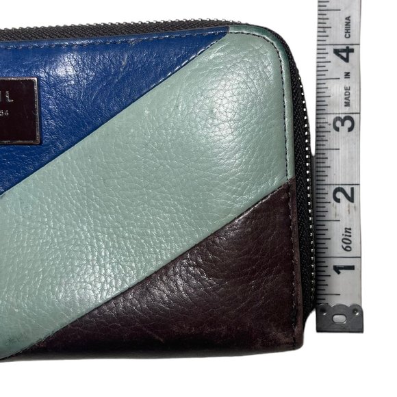 Fossil Blue Dawson Zip Wallet - Picture 9 of 9